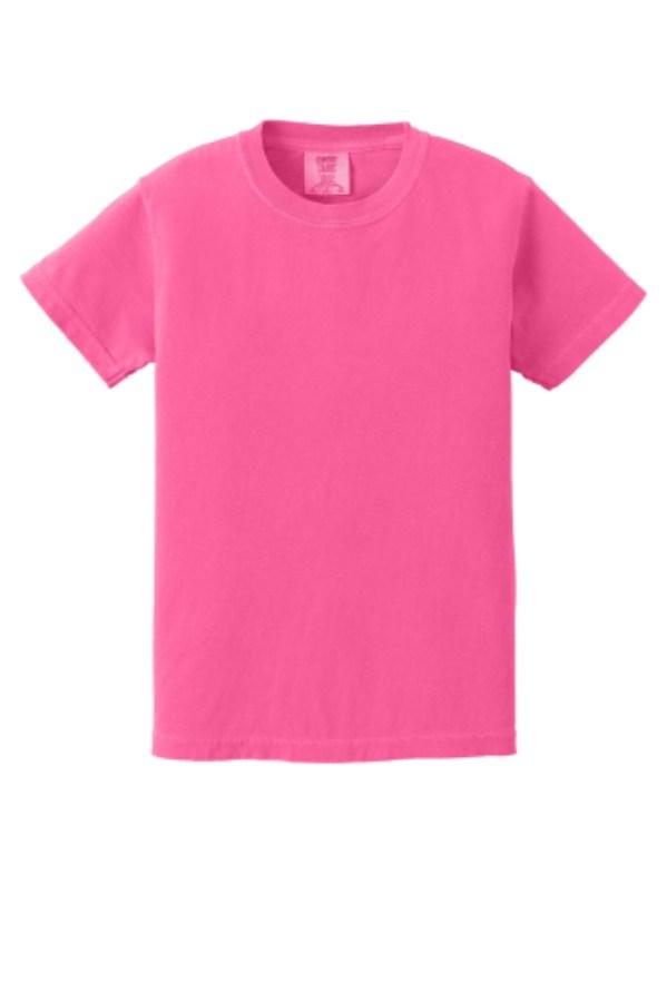 Comfort Colors Youth Heavyweight Ring Spun Tee Close Up Detail
