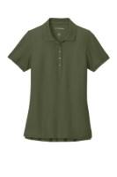 Port Authority Women's Wearever Signature Pique Polo Close Up Detail