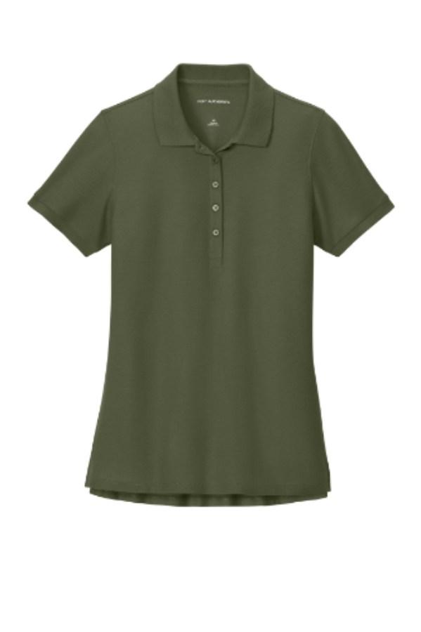 Port Authority Women's Wearever Signature Pique Polo Close Up Detail