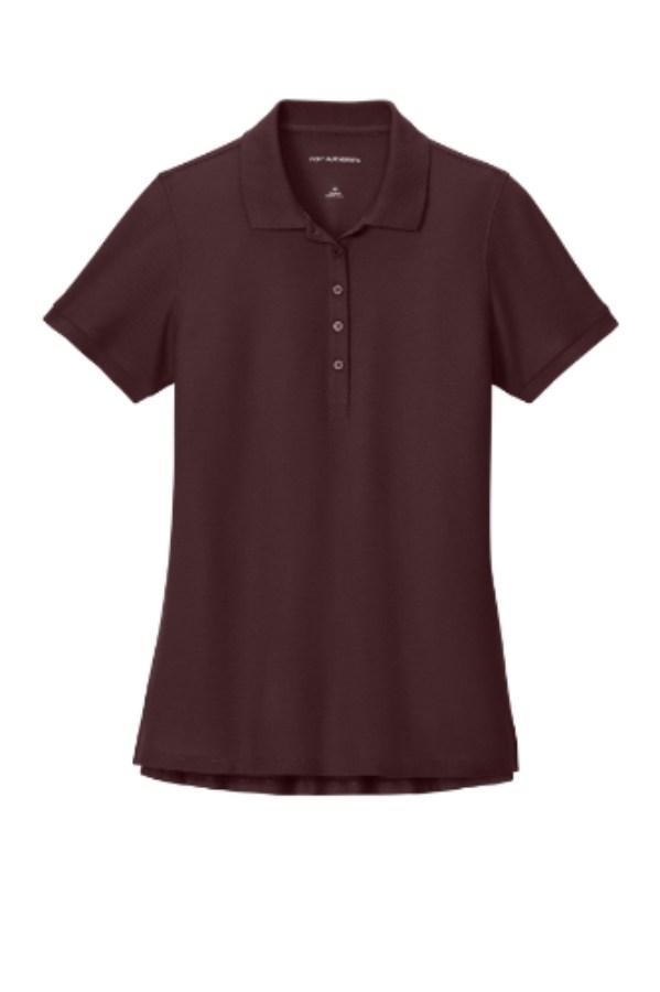 Port Authority Women's Wearever Signature Pique Polo Close Up Detail