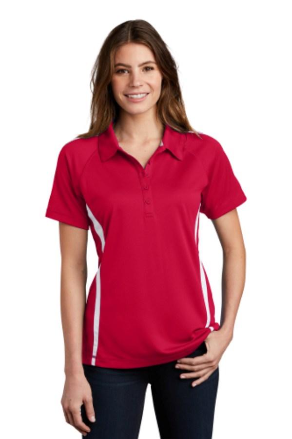 Sport-Tek Women's PosiCharge Micro-Mesh Colorblock Polo Additional view