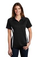 Sport-Tek Women's PosiCharge Micro-Mesh Colorblock Polo Perspective View