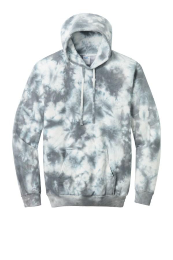 Port & Co Crystal Tie-Dye Pullover Hoodie Feature Close-up