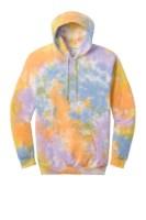Port & Co Crystal Tie-Dye Pullover Hoodie Close Up Detail