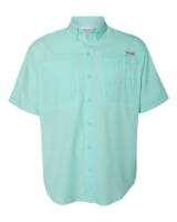Columbia Men's PFG Tamiami II Short Sleeve Shirt Feature Close-up