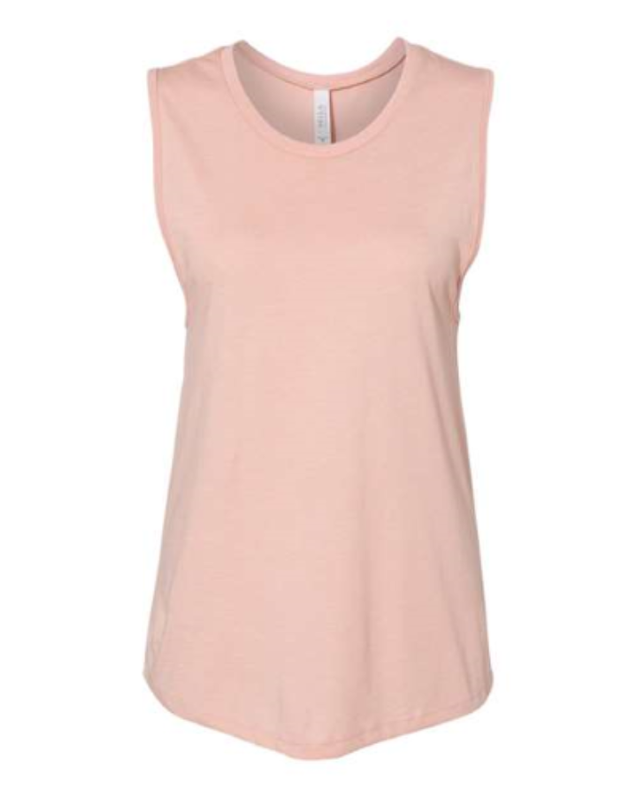 BELLA + CANVAS Women's Jersey Muscle Tank Close Up Detail