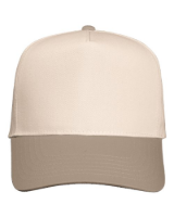 Valucap Five-Panel Twill Cap Feature Close-up