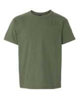 Gildan Youth Light Cotton T-Shirt Feature Close-up