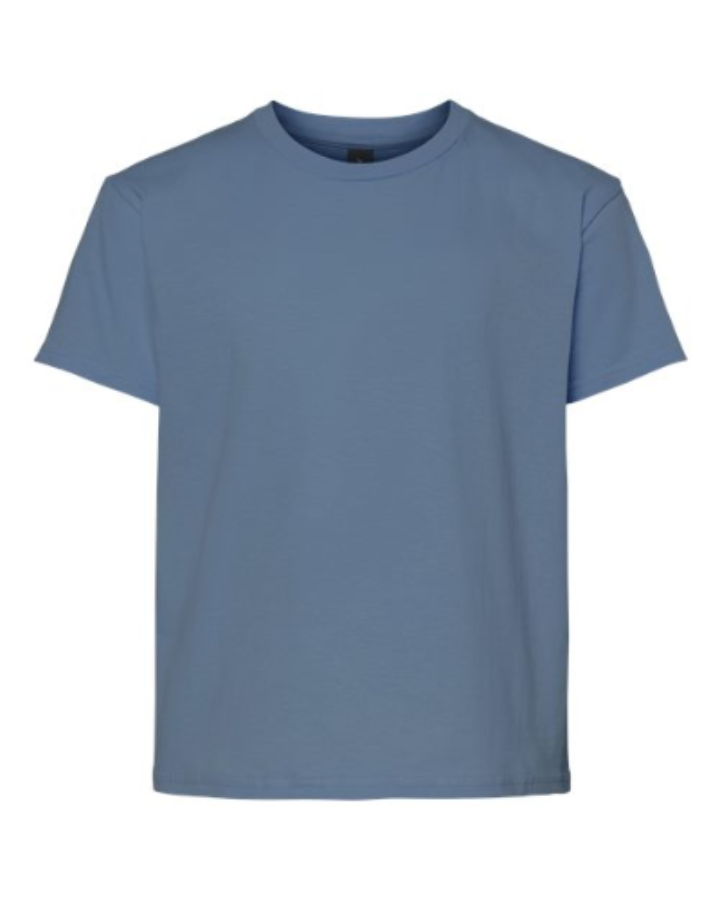 Gildan Youth Light Cotton T-Shirt Close Up Detail