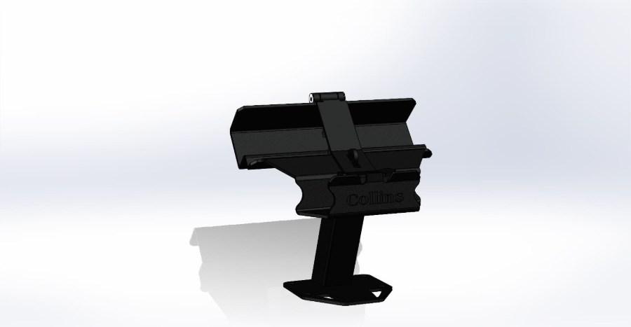 Collins Gen 2 Combo Dolly, Rails & Pry Bar Dolly Mount Feature Close-up