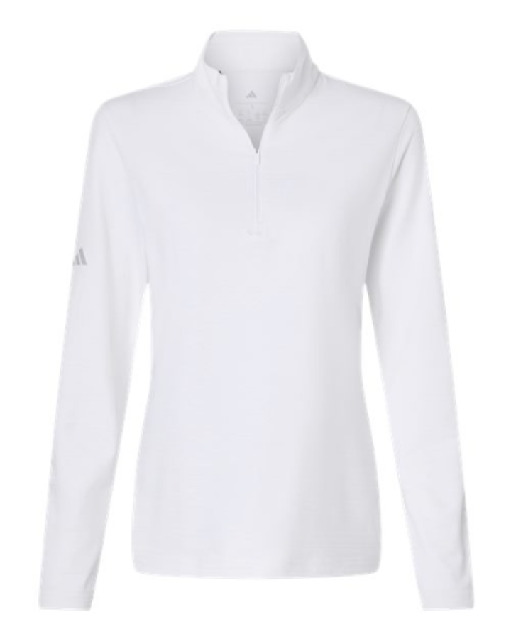 Adidas Women's Textured Stripe 1/4-Zip Pullover Additional view