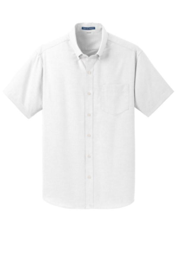 Port Authority Short Sleeve SuperPro Oxford Shirt Additional Angle