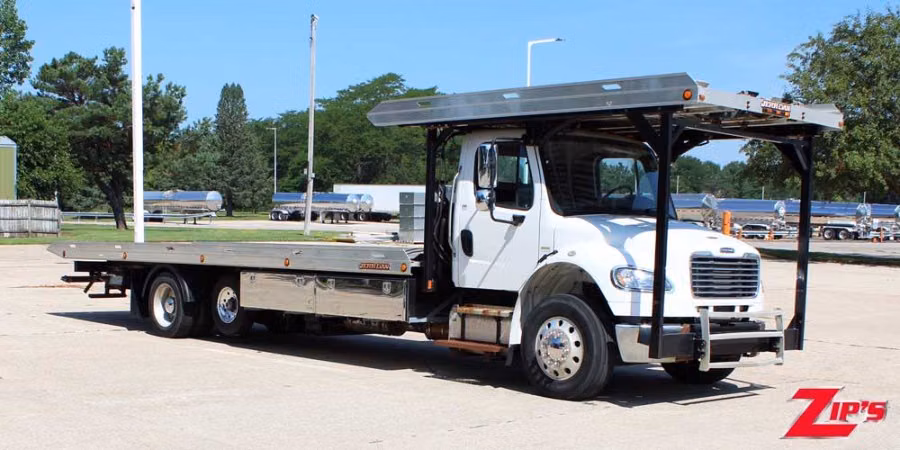 2016 Jerr-Dan 28' Aluminum Conventional 4 Car Carrier, Freightliner M2, 22790 Feature Close-up