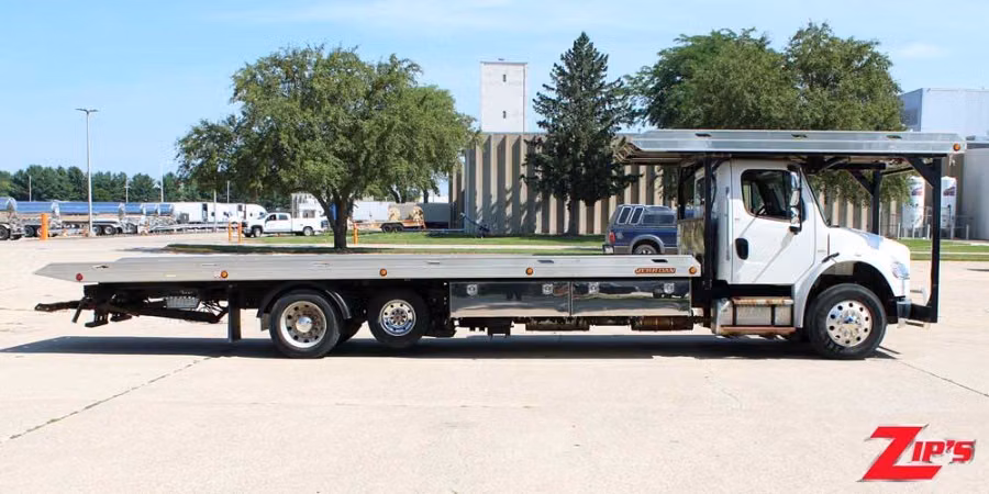 2016 Jerr-Dan 28' Aluminum Conventional 4 Car Carrier, Freightliner M2, 22790 Perspective View