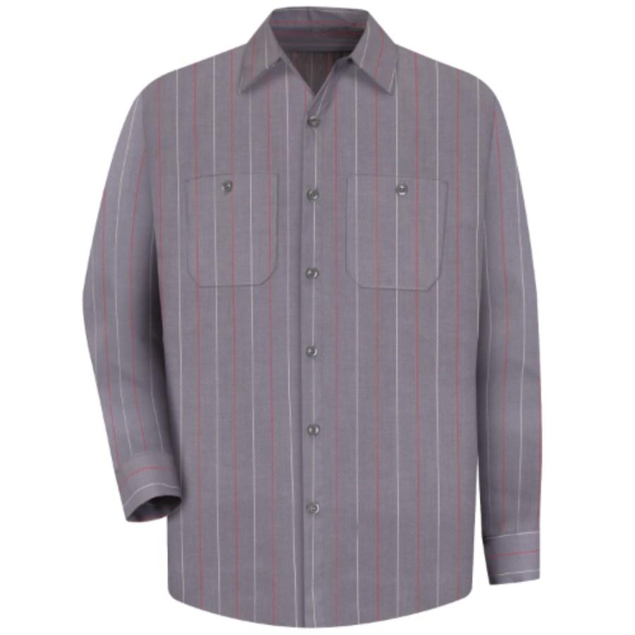 Red Kap Long Sleeve Industrial Work Shirt Additional Angle