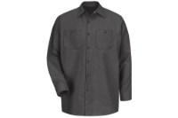Red Kap Long Sleeve Industrial Work Shirt Feature Close-up