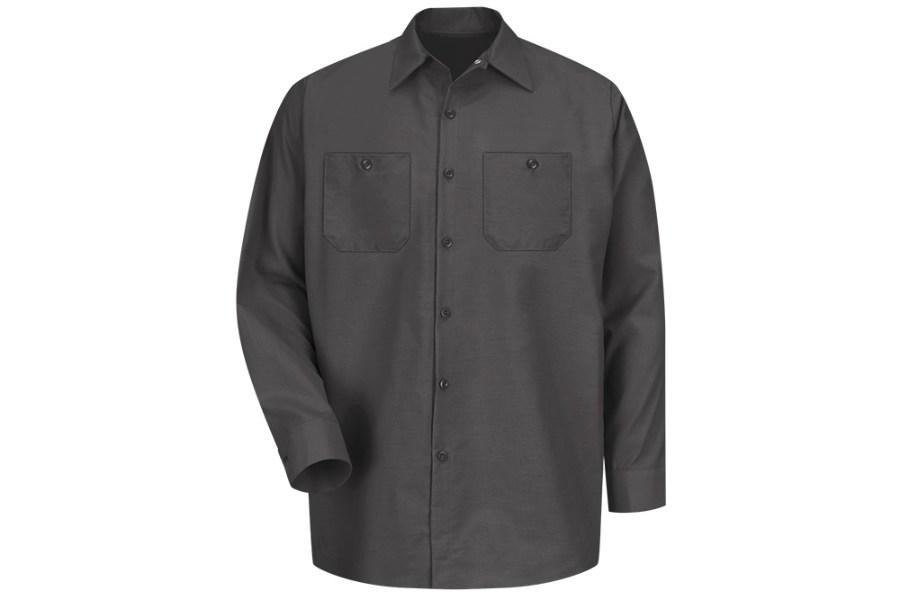 Red Kap Long Sleeve Industrial Work Shirt Feature Close-up