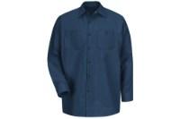 Red Kap Long Sleeve Industrial Work Shirt Feature Close-up