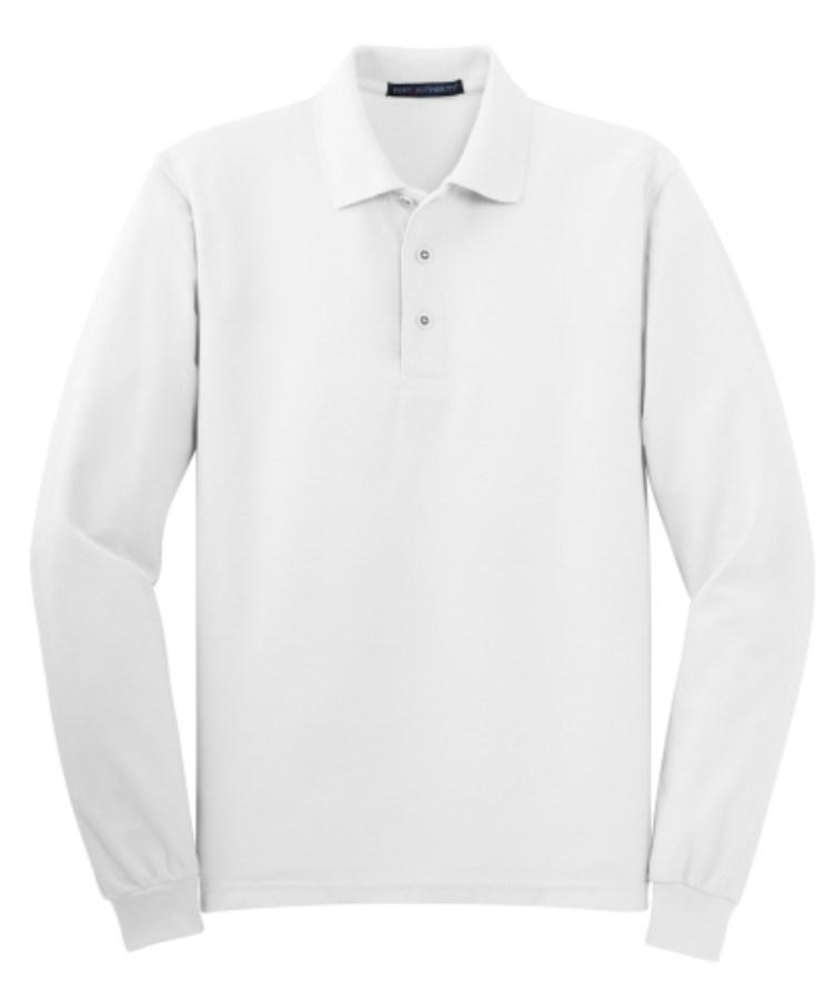 Port Authority Silk Touch Long Sleeve Polo Additional Angle