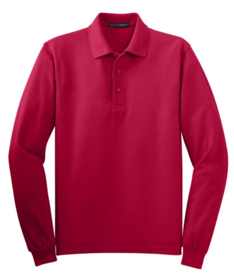 Port Authority Silk Touch Long Sleeve Polo Alternate View