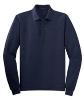 Port Authority Silk Touch Long Sleeve Polo Perspective View