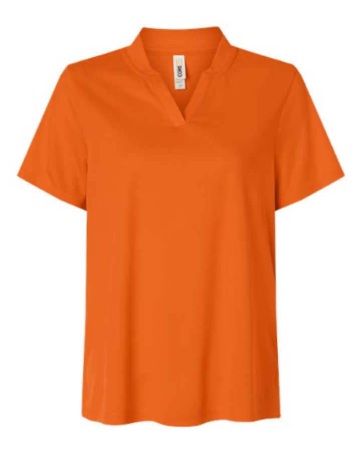 CORE365 Women's Nova Performance Pique Polo Close Up Detail