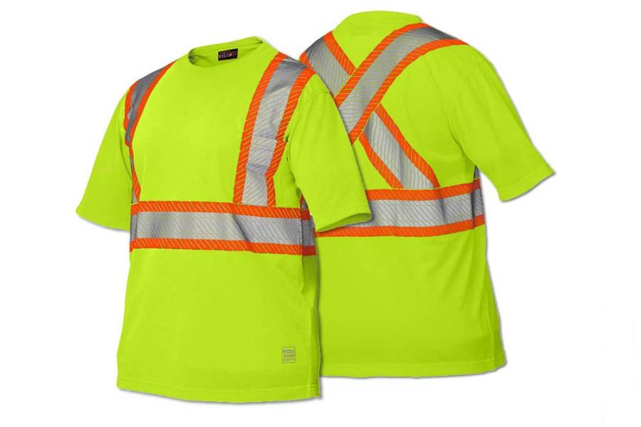 Tough Duck Safety Short Sleeve Safety T-Shirt w/ Segmented Reflective Stripes Additional view