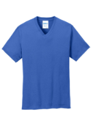 Port & Co Core Cotton V-Neck Tee Perspective View