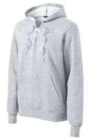 Sport-Tek Lace Up Pullover Hooded Sweatshirt Feature Close-up