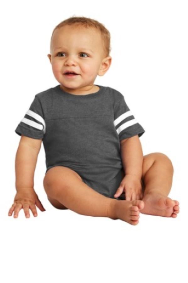 Rabbit Skins Infant Football Fine Jersey Bodysuit Additional view