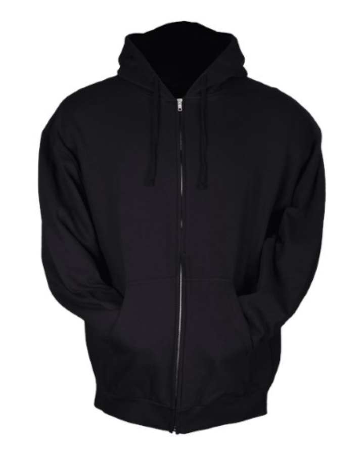Tultex Unisex Full-Zip Hooded Sweatshirt Additional view