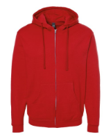 Tultex Unisex Full-Zip Hooded Sweatshirt Additional Angle