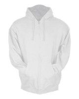 Tultex Unisex Full-Zip Hooded Sweatshirt Feature Close-up