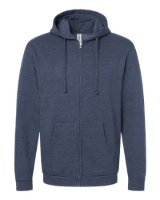 Tultex Unisex Full-Zip Hooded Sweatshirt Additional view
