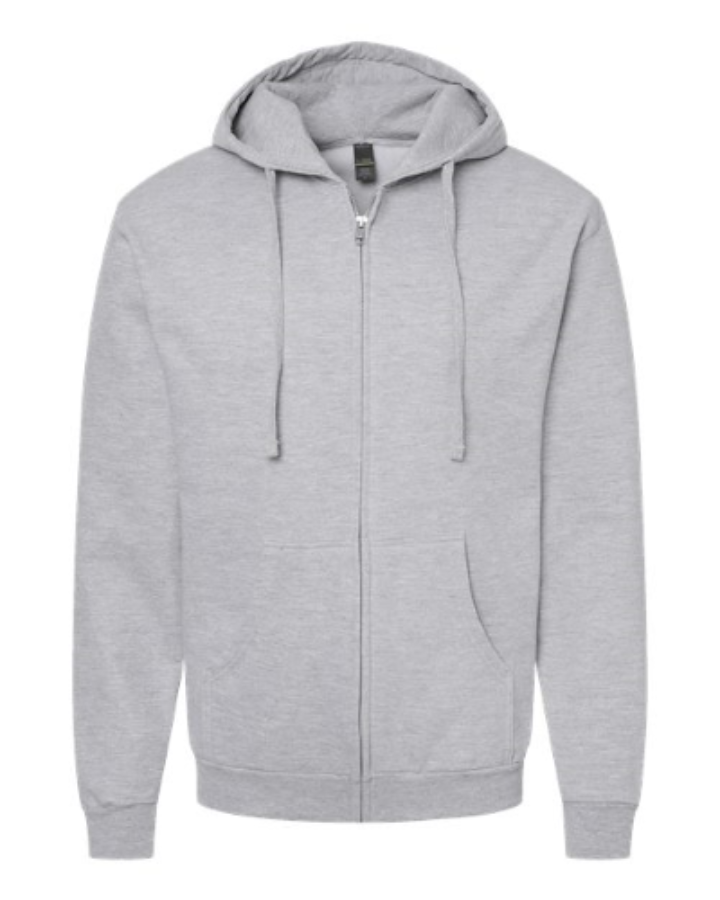 Tultex Unisex Full-Zip Hooded Sweatshirt Alternate View
