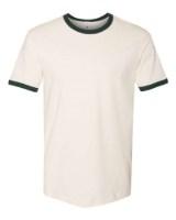 Next Level Unisex Cotton Ringer T-Shirt Feature Close-up