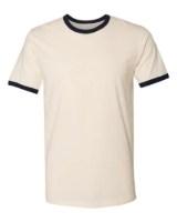 Next Level Unisex Cotton Ringer T-Shirt Close Up Detail