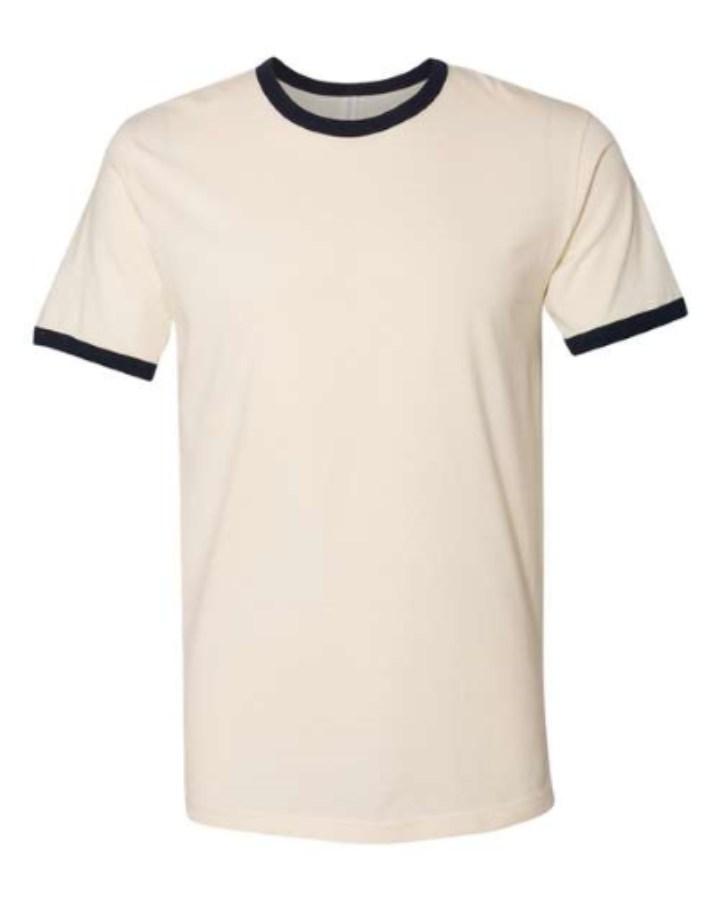 Next Level Unisex Cotton Ringer T-Shirt Close Up Detail