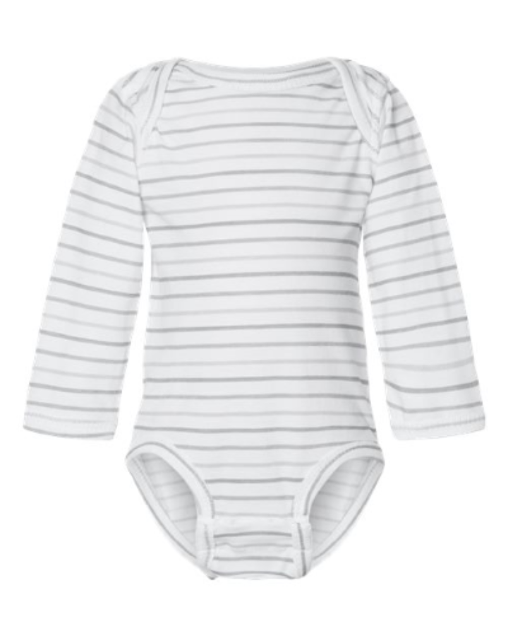 Rabbit Skins Infant Fine Jersey Long Sleeve Bodysuit Feature Close-up