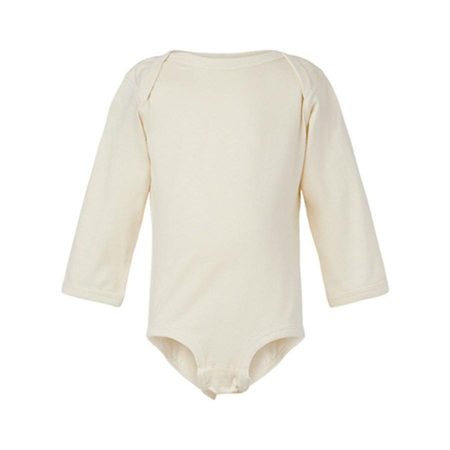 Rabbit Skins Infant Fine Jersey Long Sleeve Bodysuit Close Up Detail