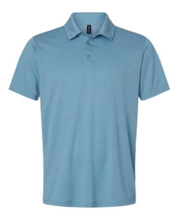AllPro Men's Pro-Lock Performance Mélange Polo Close Up Detail