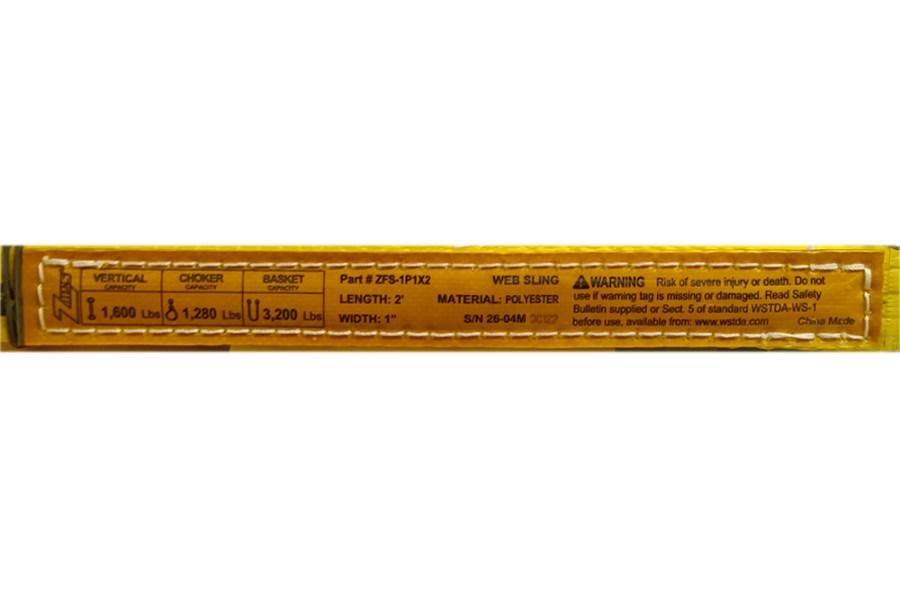 Zip's Flat Strap Eye Sling - 1 Ply Additional view