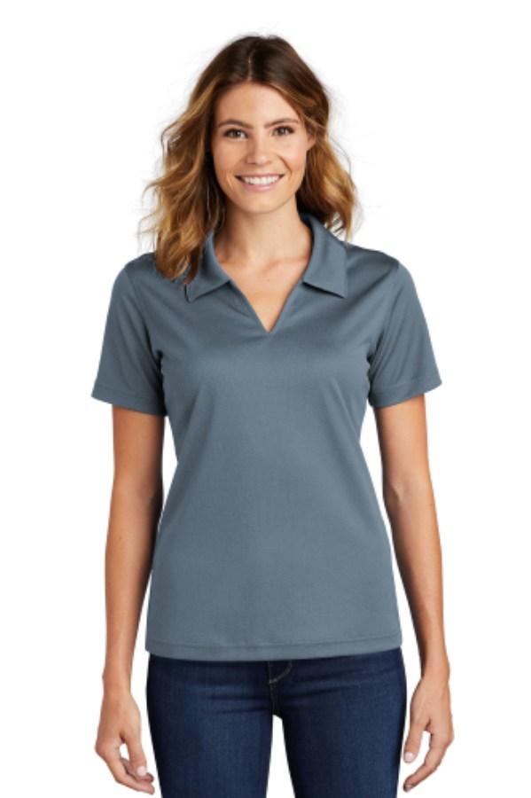 Sport-Tek Women's Dri-Mesh V-Neck Polo Additional Angle