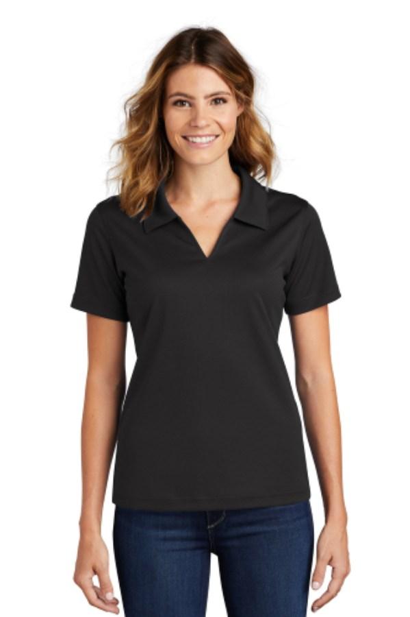 Sport-Tek Women's Dri-Mesh V-Neck Polo Alternate View