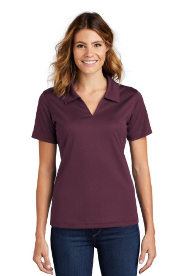 Sport-Tek Women's Dri-Mesh V-Neck Polo Additional Angle