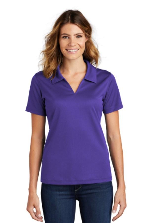 Sport-Tek Women's Dri-Mesh V-Neck Polo Alternate View