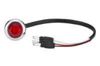 Maxxima 3/4" Red Mini Clearance Auxilary Stop / Turn Light w/ 3 LEDs