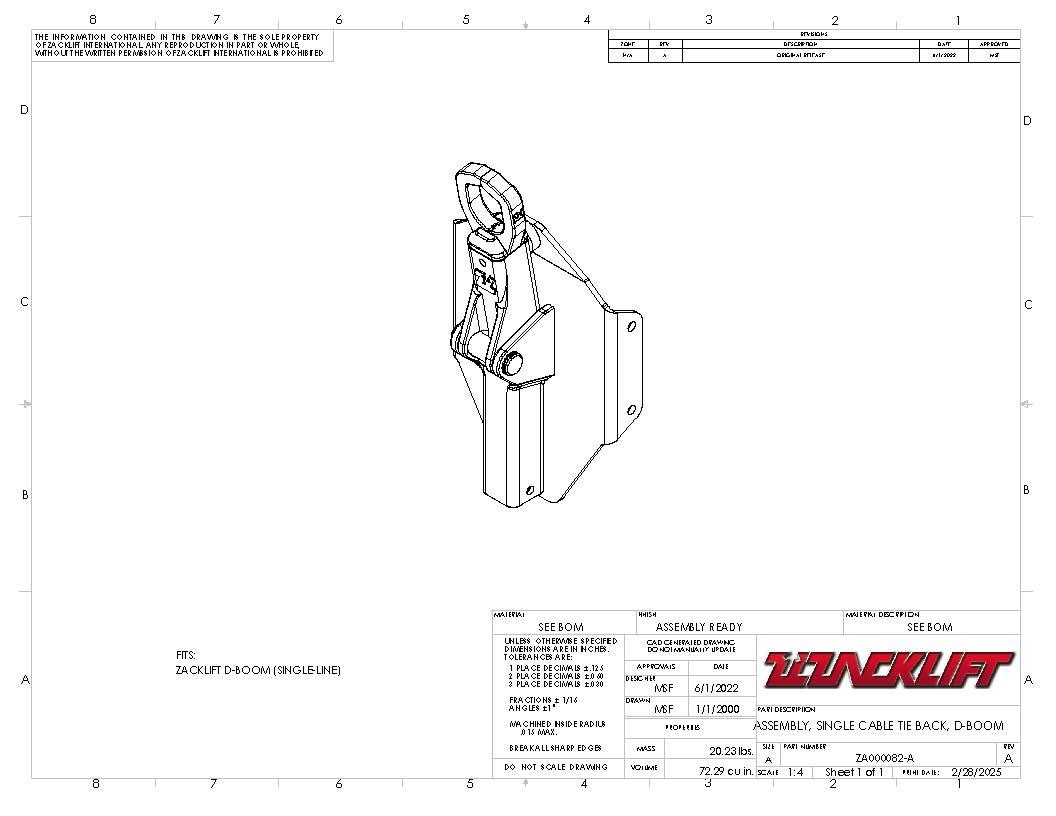 Zacklift D-Boom (Single-Line)