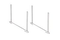 Buyers 24x21in Anti-Sail Mud Flap Bracket
