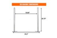 Buyers 24x21in Anti-Sail Mud Flap Bracket Additional Angle